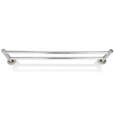 Rack de serviettes Vidaxl avec 2 tubes d'acier inoxydable