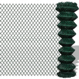 Vidaxl Mesh Fence 1,5x25 m Ocelová zelená