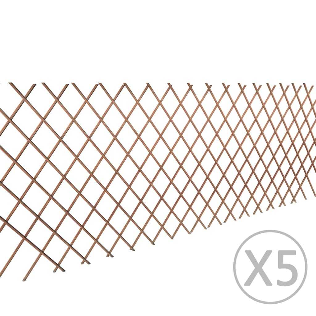 Vidaxl Garden Slat Work 5 St 180x90 cm vrba