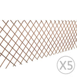 Vidaxl Garden Slat Work 5 St 180x90 cm vrba