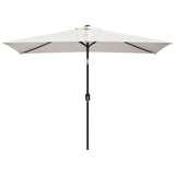 Vidaxl parasol quadrangulaire sable blanc 200 x 300 cm