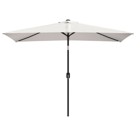 Vidaxl parasol quadrangulaire sable blanc 200 x 300 cm