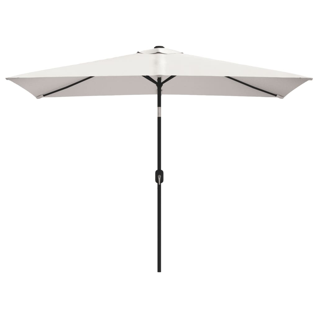 Vidaxl Parasol Quadrangularni pesek bela 200 x 300 cm