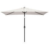 Vidaxl Parasol Quadrangularni pesek bela 200 x 300 cm