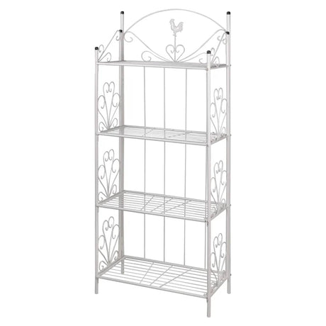 Rack de plante carré de Vidaxl Maria (blanc)