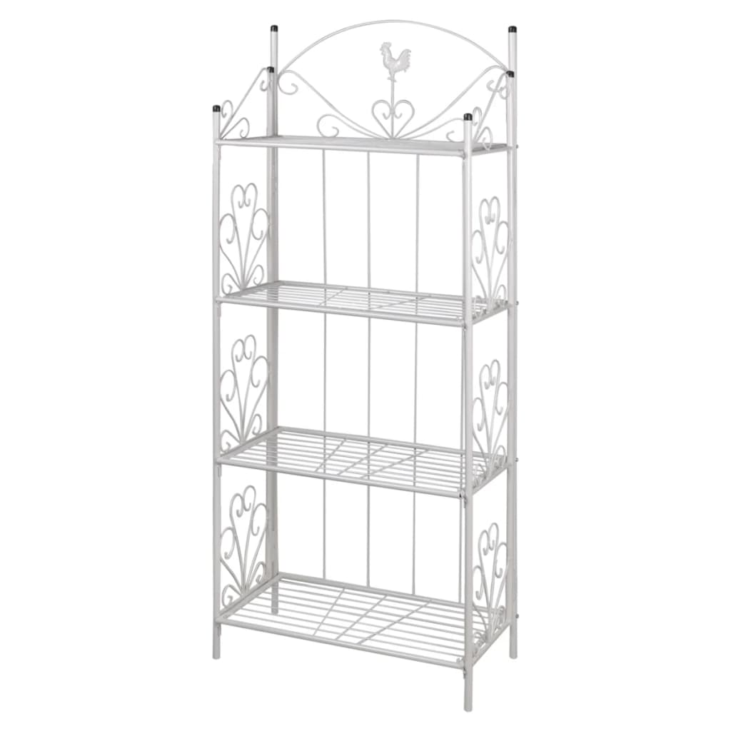 Vidaxl Square Plant Rack Maria (White)