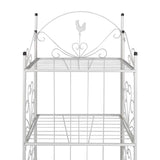 Rack de plante carré de Vidaxl Maria (blanc)