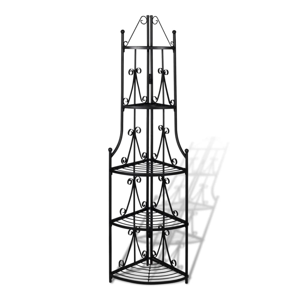 Vidaxl hushy Planz Rack Romy (schwaarz)