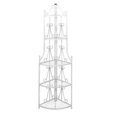 Vidaxl rack de plante angulaire romy (blanc)