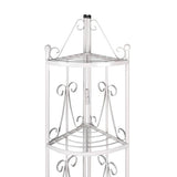 Vidaxl rack de plante angulaire romy (blanc)