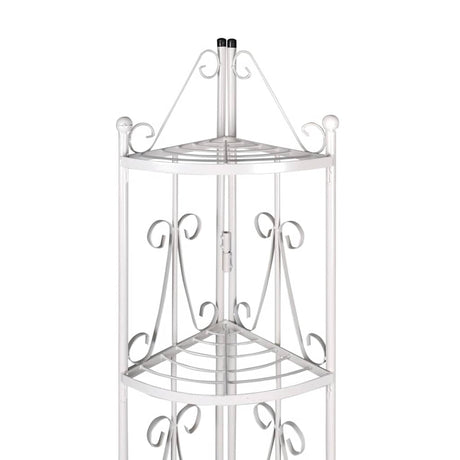 Vidaxl rack de plante angulaire romy (blanc)