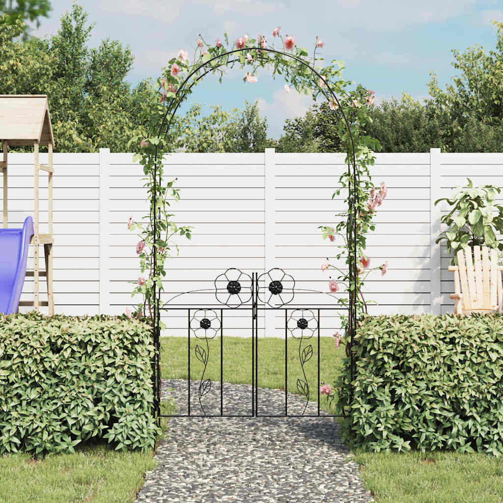 Vidaxl rozenboog avec des portes 230 cm