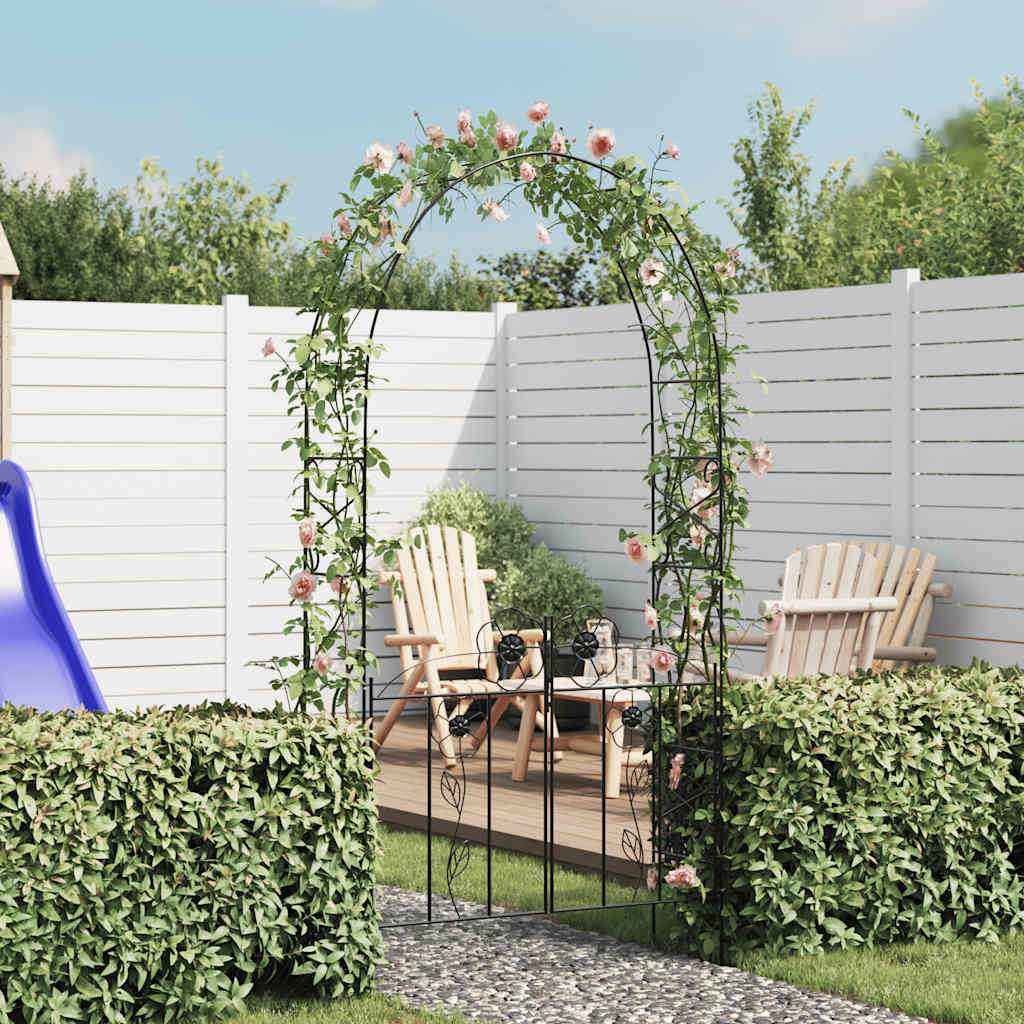 Vidaxl rozenboog avec des portes 230 cm