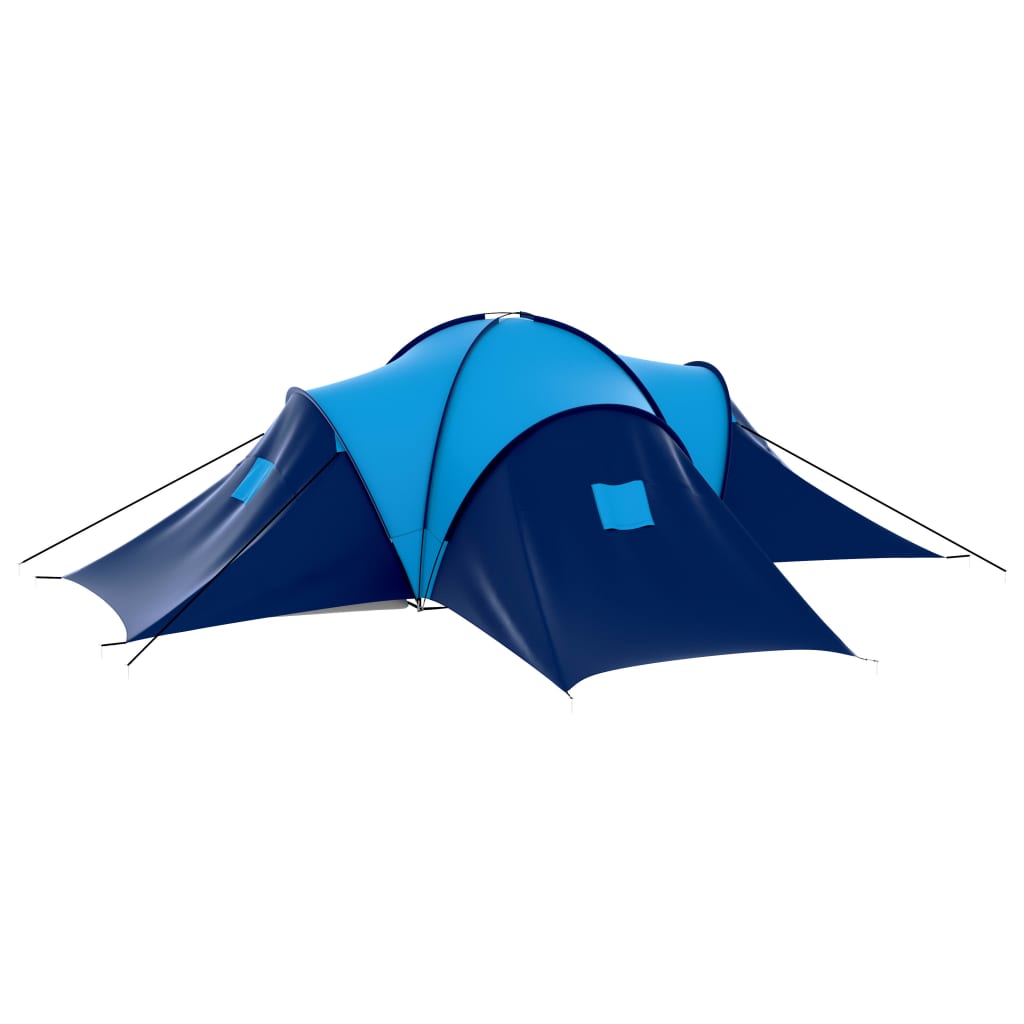 Vidaxl Tent de 9 personas azul oscuro y azul