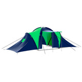 Vidaxl Tent 9-person polyester blue and green