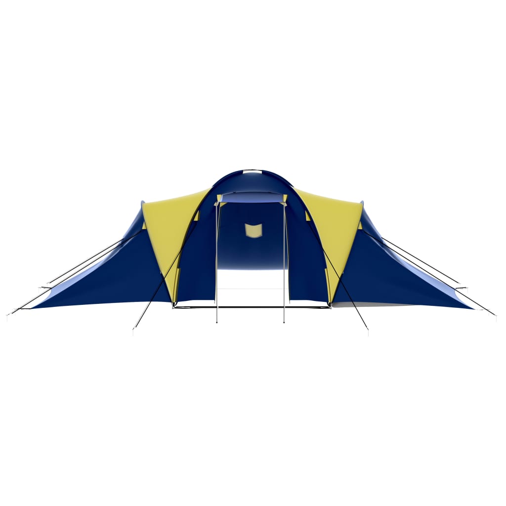 Vidaxl Tent 9-person polyester blue and yellow