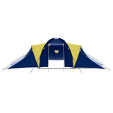 Vidaxl tent 9-persoons polyester blauw en geel