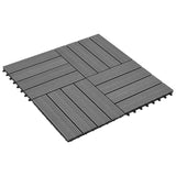 VidaXL HKC Tiles Gray 30x30 cm 1m² 11 sts