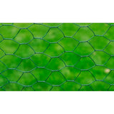 Alambre de pollo Vidaxl 25x0.5 m con recubrimiento de PVC verde