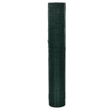 VidaXL Grillage à poules 25x1 m en acier galvanisé avec revêtement PVC vert