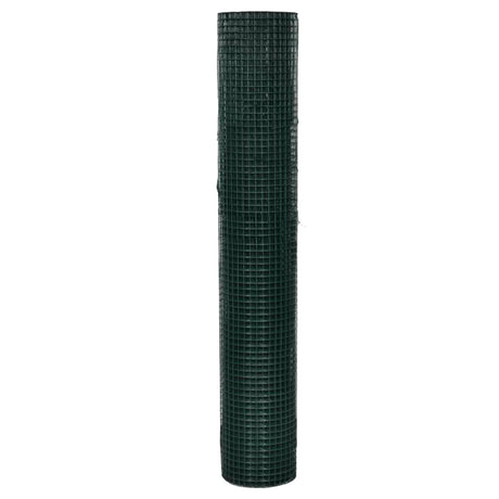 VidaXL Grillage à poules 25x1 m en acier galvanisé avec revêtement PVC vert