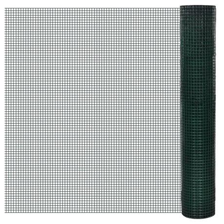 Vidaxl Poulet Fil 1x25 M Galvanisé en acier vert