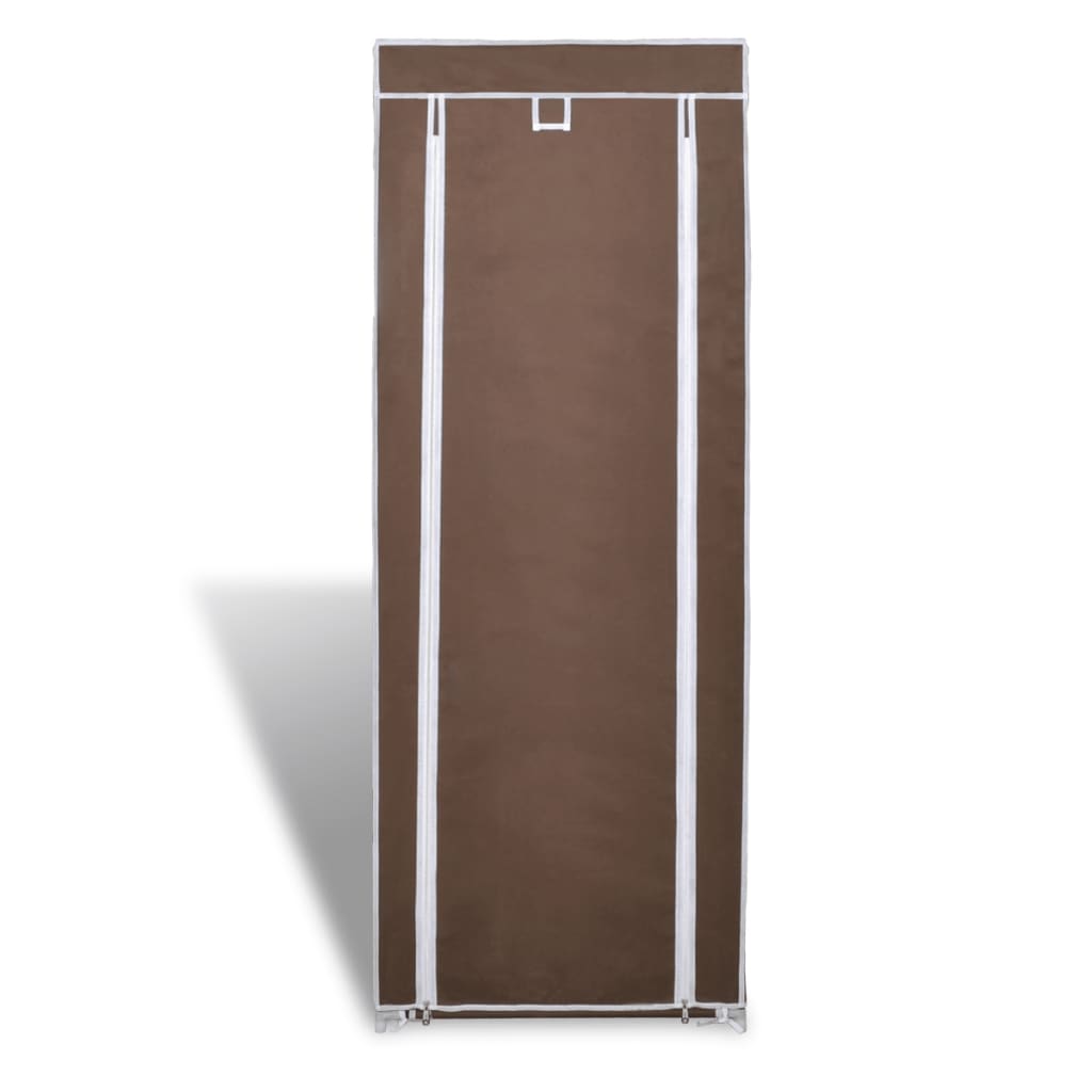 Spaciatura in tessuto Vidaxl con copertura 162 x 57 x 29 cm marrone