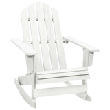 Vidaxl tuinschommelstoel hout wit