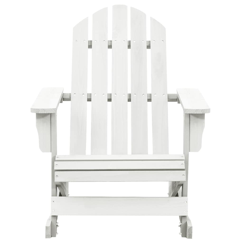 Vidaxl tuinschommelstoel hout wit
