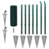 Vidaxl Euro Hek 10x0,8 m en acier vert