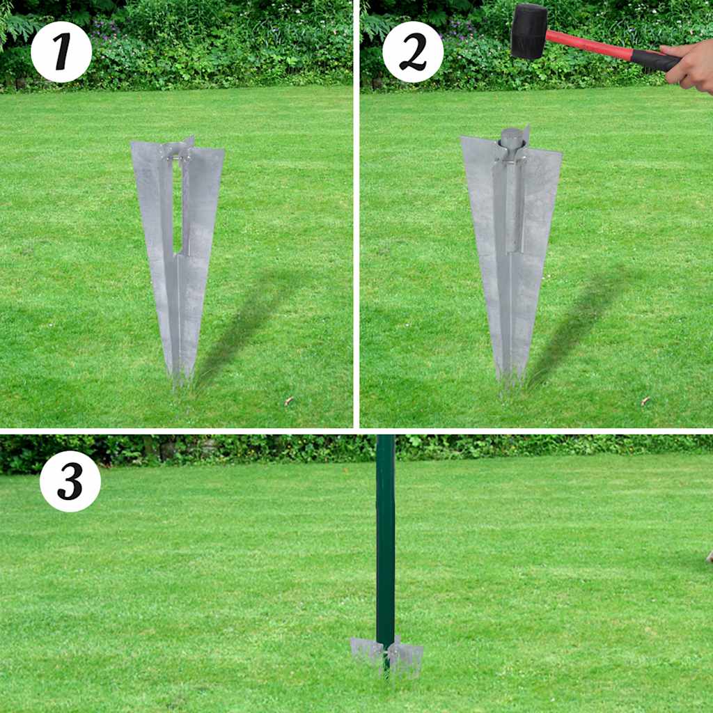 Vidaxl Euro Hek 10x0,8 m en acier vert