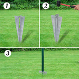 Vidaxl Euro Hek 10x0,8 m en acier vert