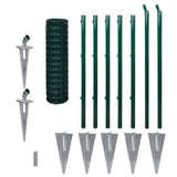 Vidaxl Euro Hek 10x1,0 m en acier vert