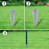 Vidaxl Euro Hek 10x1,0 m en acier vert