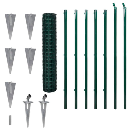 Vidaxl Euro Hek 10x1,5 m en acier vert