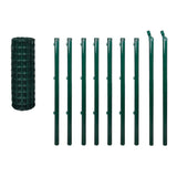 Vidaxl Eurohek 10x1,0 m en acier vert