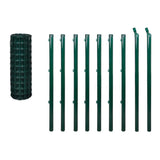 Vidaxl Eurohek 10x1,5 m en acier vert