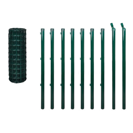 Vidaxl Eurohek 10x1,5 m en acier vert