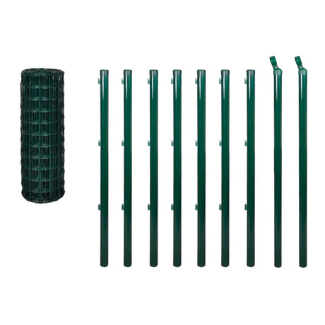 Vidaxl Eurohek 10x1,5 m en acier vert