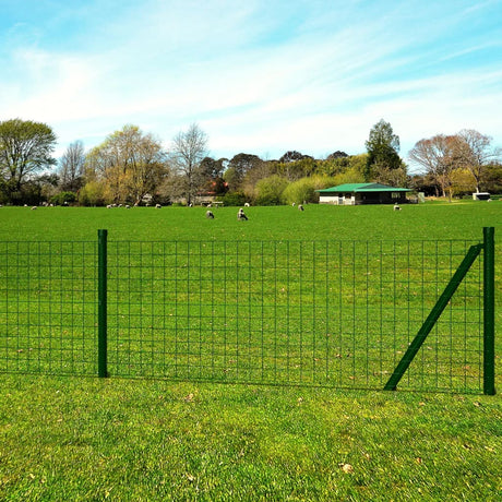 Vidaxl Eurohek 10x1,5 m en acier vert
