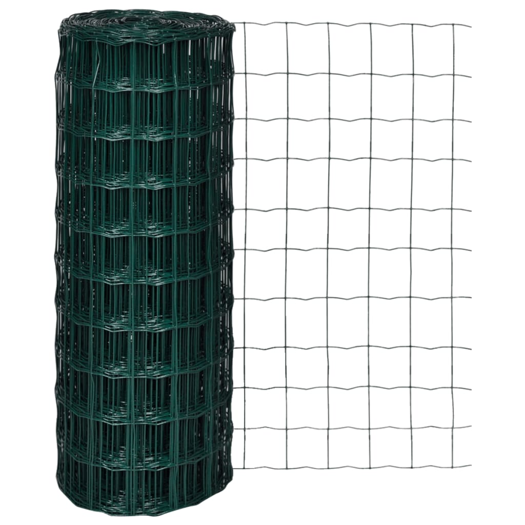 Vidaxl Euro Hek 10x1,0 m en acier vert