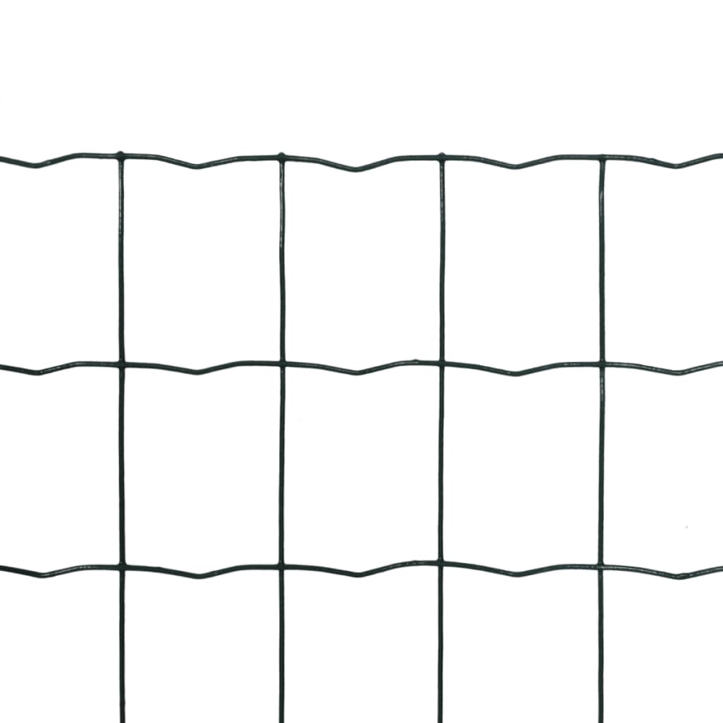 Vidaxl Hek 10x1,0 m stålgrøn