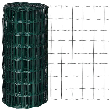 Vidaxl Euro Hek 25x0,8 m en acier vert