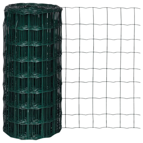Vidaxl Euro Hek 25x0,8 m en acier vert