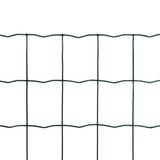 Vidaxl Euro Hek 25x0,8 m en acier vert