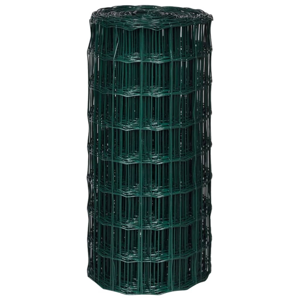 Vidaxl Euro Hek 25x0,8 m en acier vert