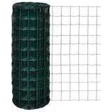 Vidaxl Euro Hek 25x1,0 m en acier vert