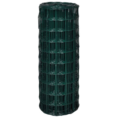 Vidaxl Euro Hek 25x1,0 m en acier vert
