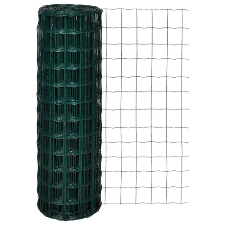 Vidaxl Euro Hek 25x1,2 m en acier vert