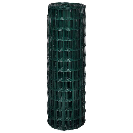 Vidaxl Euro Hek 25x1,2 m en acier vert